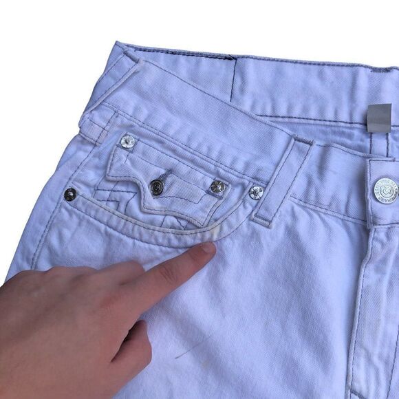 True Religion Jeans Size 36 STRAIGHT White - Picture 12 of 12